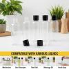 image156 Pcs 1oz Travel Bottles with Black Cap Refillable Empty Containers Bulk Clear Small Travel Size Bottles for Lotion Cream Liquid Body Shampoo Toiletries