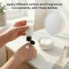 image156 Pcs 1oz Travel Bottles with Black Cap Refillable Empty Containers Bulk Clear Small Travel Size Bottles for Lotion Cream Liquid Body Shampoo Toiletries