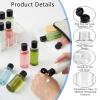 image156 Pcs 1oz Travel Bottles with Black Cap Refillable Empty Containers Bulk Clear Small Travel Size Bottles for Lotion Cream Liquid Body Shampoo Toiletries