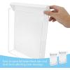 image3 Pcs Outdoor Brochure Holder with Lid 85 x 116 Inch Clear Real Estate Brochure Box Holder Waterproof Acrylic Wall Mount Literature Box Dispenser for Pamphlet Document Display White