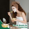 image30 Pcs 323 In DIY Face Mask Mixing Bowl Cosmetic Beauty Supplies Facial Stainless Steel Small Mask Bowl for Lady Women Home Skincare Esthetician Salon Gold