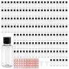 image156 Pcs 1oz Travel Bottles with Black Cap Refillable Empty Containers Bulk Clear Small Travel Size Bottles for Lotion Cream Liquid Body Shampoo Toiletries