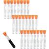 image24 Pcs Charge Tubes with Milliliter Graduations Small Plastic Measuring Black Powder Accessories for Precision Quick Reloads
