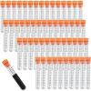 image54 Pcs Charge Tubes with Milliliter Graduations Small Plastic Measuring Black Powder Accessories for Precision Quick Reloads