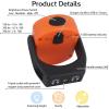image4 Pcs 780 Lumens Magnetic Work Light Orange Portable Inspection Light USB Rechargeable LED Emergency Lighting Flashlight for Mechanics Workshop Car Repair