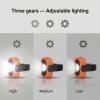 image4 Pcs 780 Lumens Magnetic Work Light Orange Portable Inspection Light USB Rechargeable LED Emergency Lighting Flashlight for Mechanics Workshop Car Repair