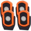 image4 Pcs 780 Lumens Magnetic Work Light Orange Portable Inspection Light USB Rechargeable LED Emergency Lighting Flashlight for Mechanics Workshop Car Repair
