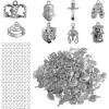 image200 Pcs Bible Theme Charms Pendants Sunday Craft Belt Helmet Armor Charms Bulk Full Armor Alloy Pendant for DIY Jewelry Necklace Bracelet Making